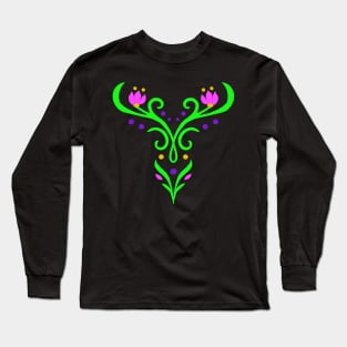 Princess Rosemaling Long Sleeve T-Shirt